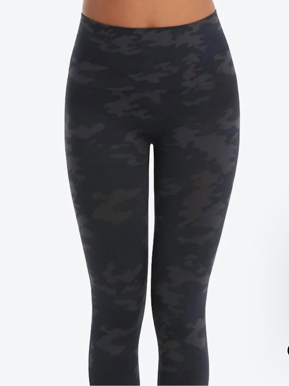 SPANX Kids Black & Charcoal Camo Leggings